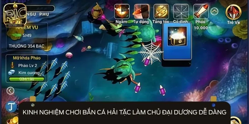 Tính toán thật kỹ vũ khí cho việc hạ gục con mồi khi chơi bắn cá Hải Tặc