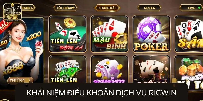 Khái niệm điều khoản dịch vụ RICWIN