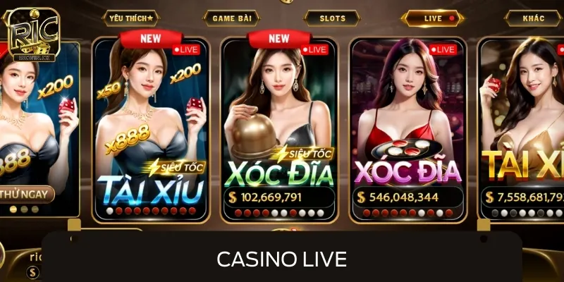 Một khi đã giới thiệu về chúng tôi, không thể bỏ qua sảnh Casino Live
