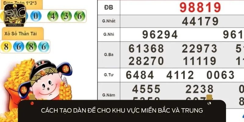 Cách tạo dàn đề cho khu vực Bắc - Trung tương đối đơn giản