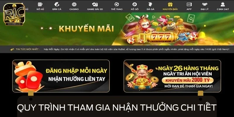 Quy trình tham gia nhận thưởng chi tiết cho anh em bet thủ