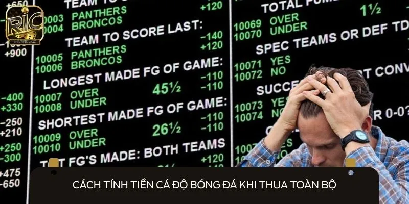 Tính tiền cá độ bóng đá khi thua giúp người chơi biết số vốn cược đã mất